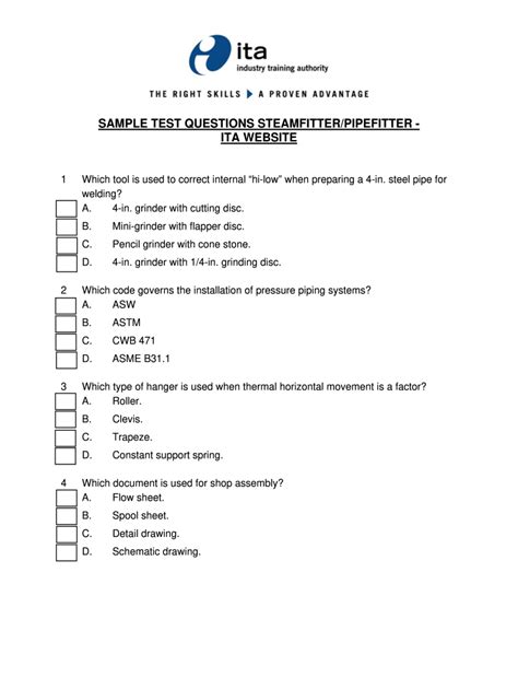 union math test for pipefitters